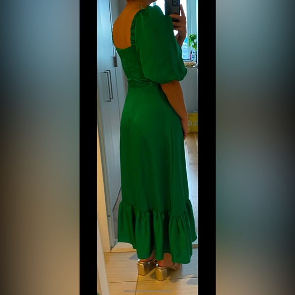 Sandro Peephole Embellished Gown, Green - Picture 5 of 5